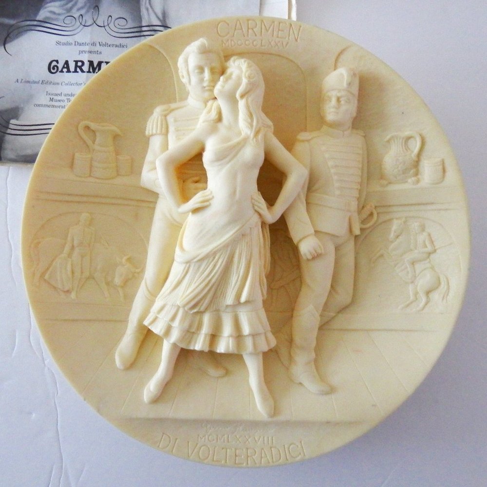 Dante di Volteradici's Carmen Collectors Plate 8.5"